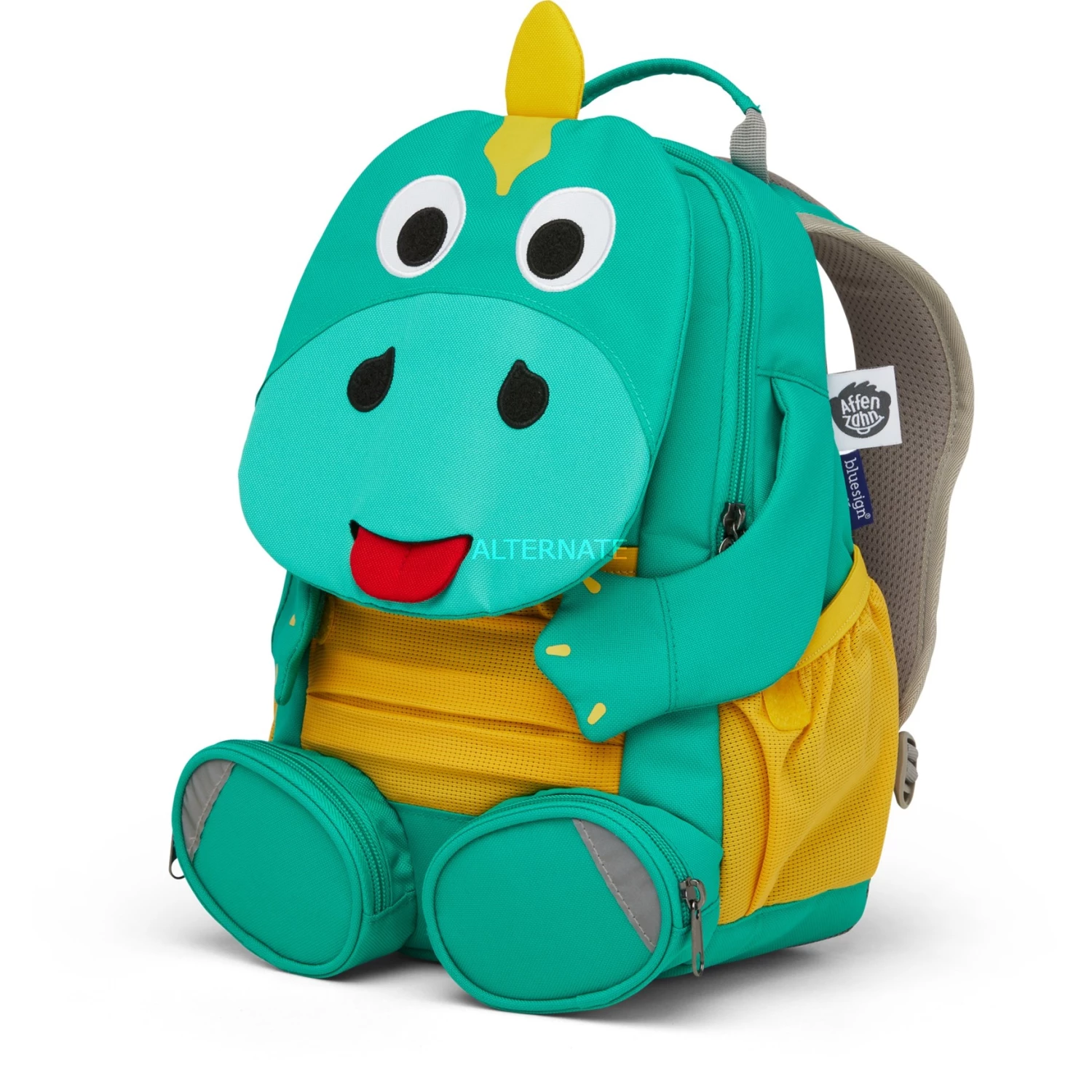 Kinderrucksäcke Affenzahn Großer Freund Dinosaurier, Rucksack (türkis/gelb) 3 Kinderrucksäcke Affenzahn Großer Freund Dinosaurier, Rucksack (türkis/gelb) – Bild 3
