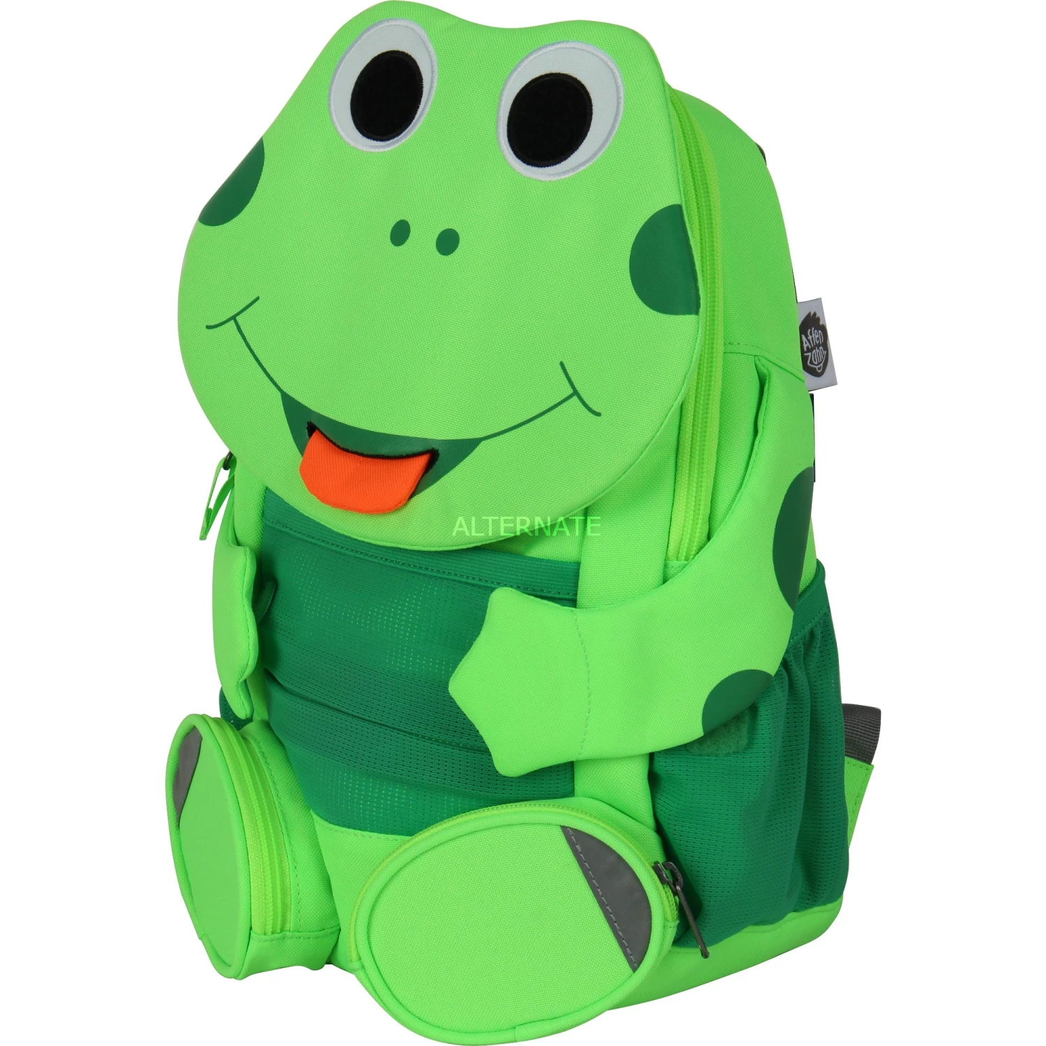Kinderrucksäcke Affenzahn Großer Freund Frosch Neon, Rucksack (grün/hellgrün) 3 Kinderrucksäcke Affenzahn Großer Freund Frosch Neon, Rucksack (grün/hellgrün) – Bild 3
