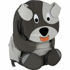 Kinderrucksäcke Affenzahn Großer Freund Hund, Rucksack (grau/hellgrau)