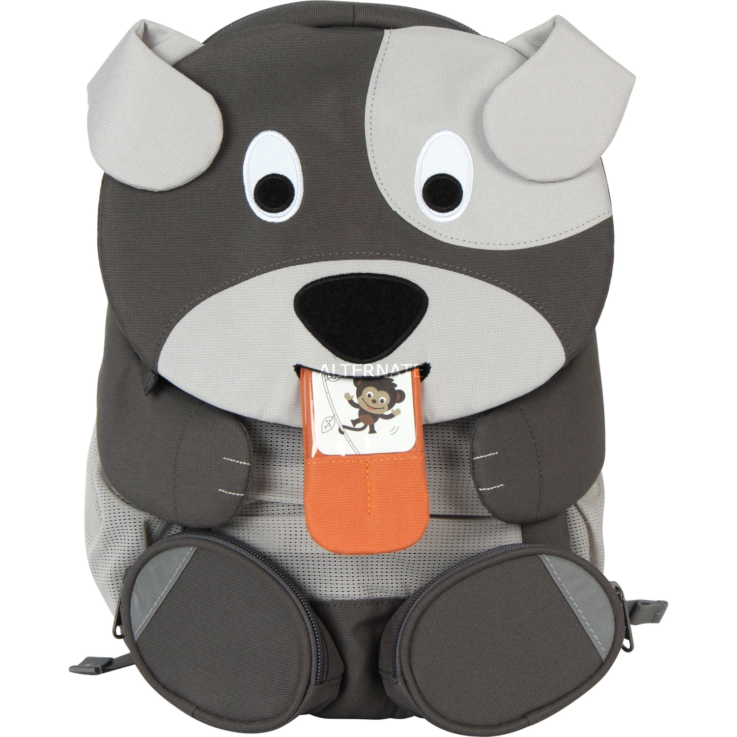 Kinderrucksäcke Affenzahn Großer Freund Hund, Rucksack (grau/hellgrau) 2 Kinderrucksäcke Affenzahn Großer Freund Hund, Rucksack (grau/hellgrau) – Bild 2