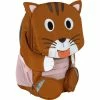 Kinderrucksäcke Affenzahn Großer Freund Katze, Rucksack (braun/pink)