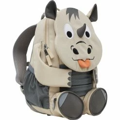 Kinderrucksäcke Affenzahn Großer Freund Nashorn, Rucksack (beige/grau)