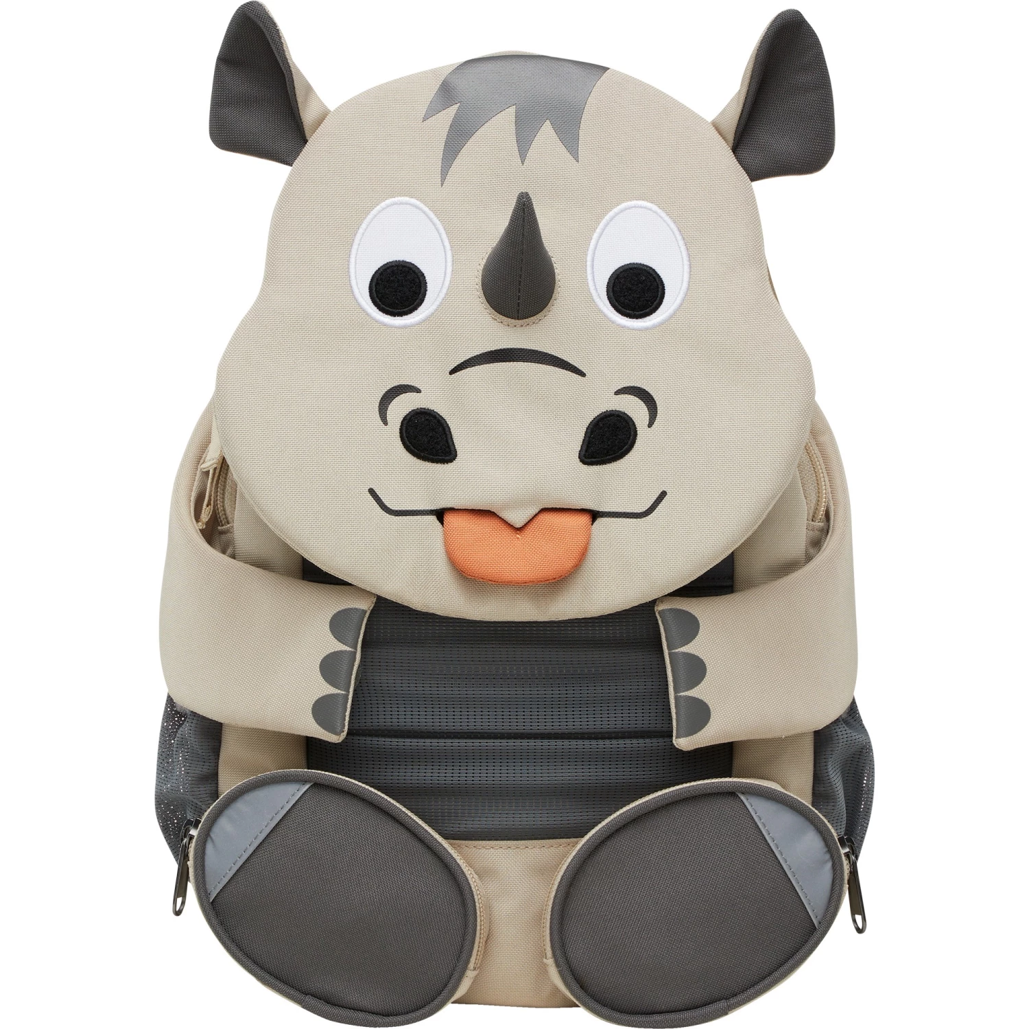 Kinderrucksäcke Affenzahn Großer Freund Nashorn, Rucksack (beige/grau) 2 Kinderrucksäcke Affenzahn Großer Freund Nashorn, Rucksack (beige/grau) – Bild 2