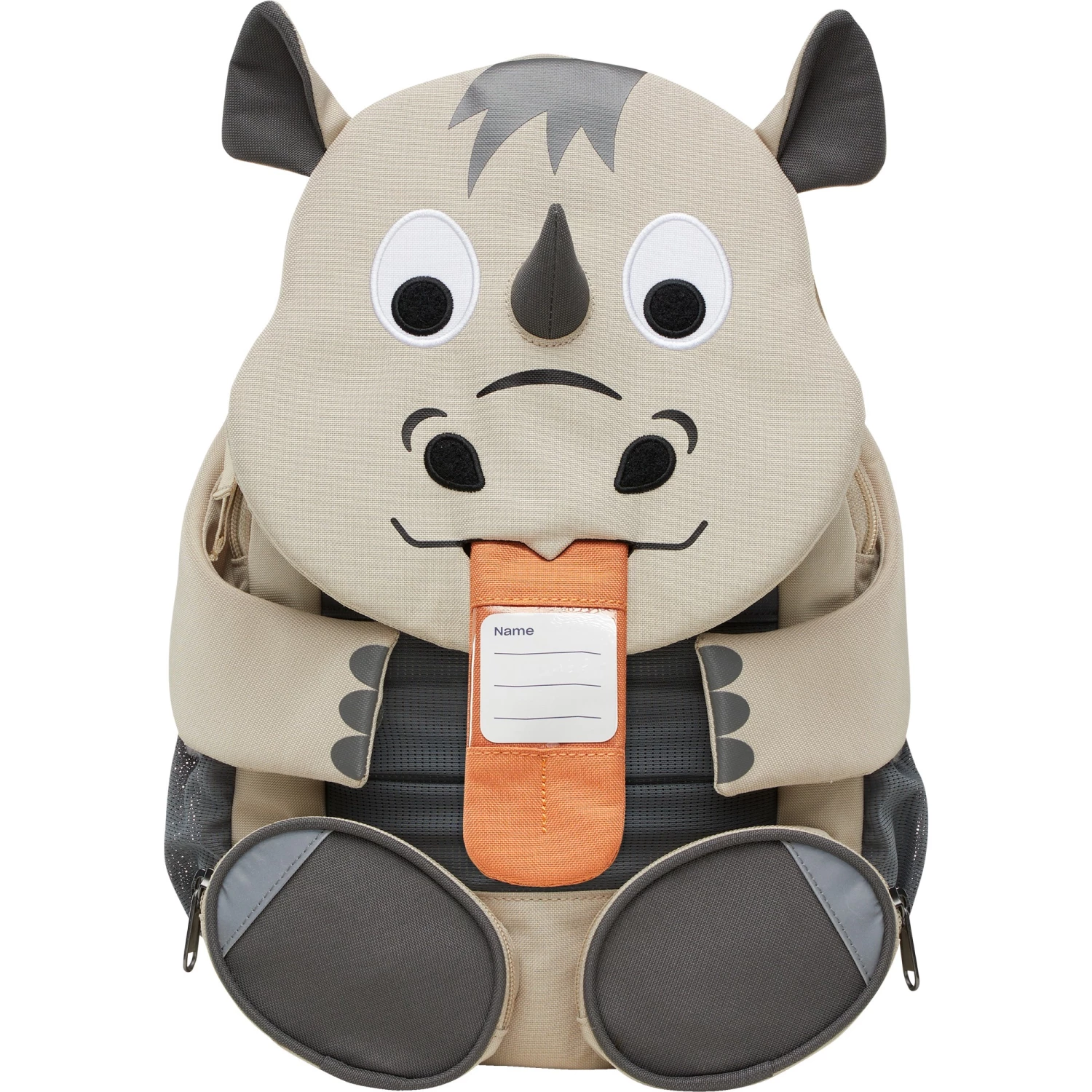 Kinderrucksäcke Affenzahn Großer Freund Nashorn, Rucksack (beige/grau) 3 Kinderrucksäcke Affenzahn Großer Freund Nashorn, Rucksack (beige/grau) – Bild 3