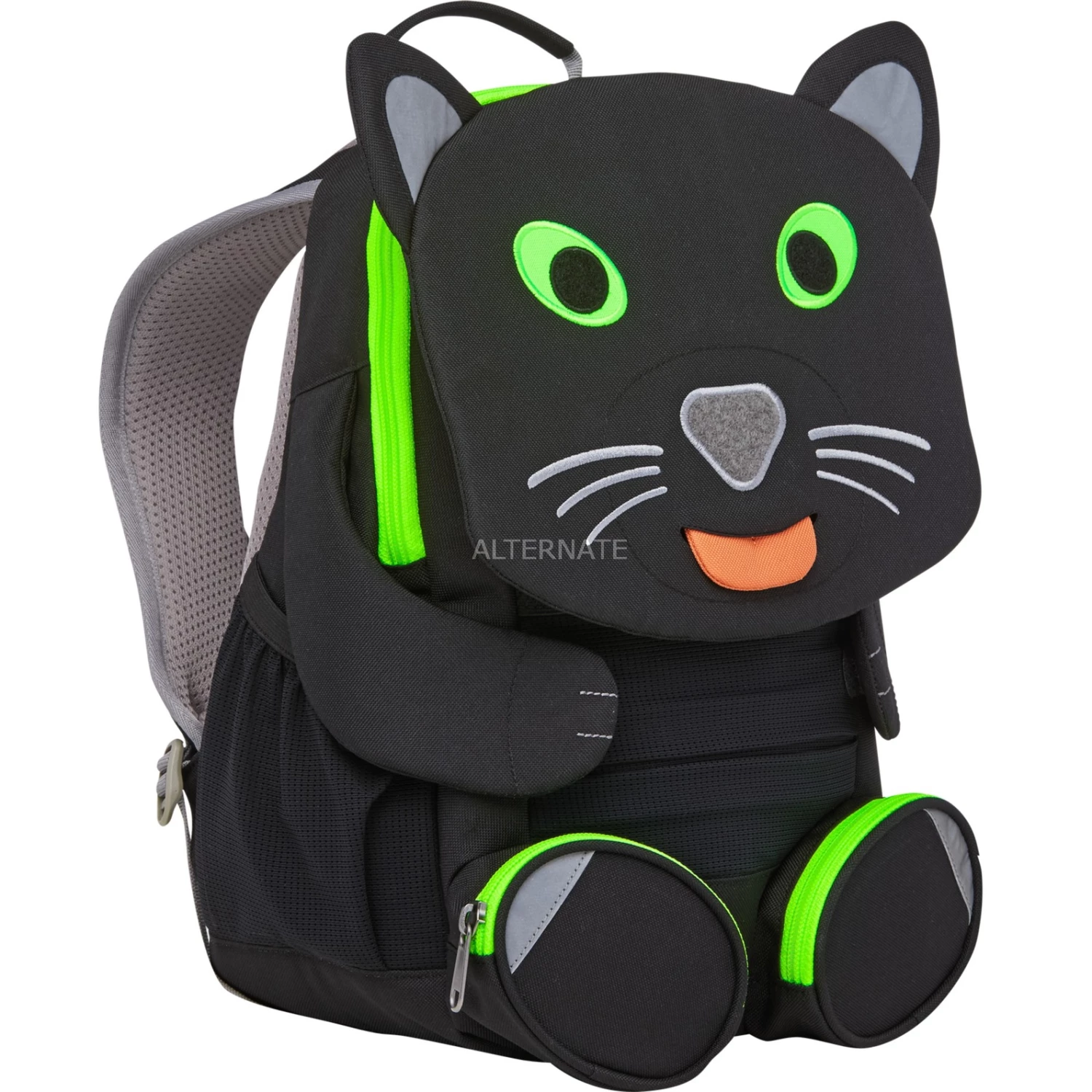 Kinderrucksäcke Affenzahn Großer Freund Schwarzer Panther, Rucksack (schwarz/neon-grün) 1 Kinderrucksäcke Affenzahn Großer Freund Schwarzer Panther, Rucksack (schwarz/neon-grün)