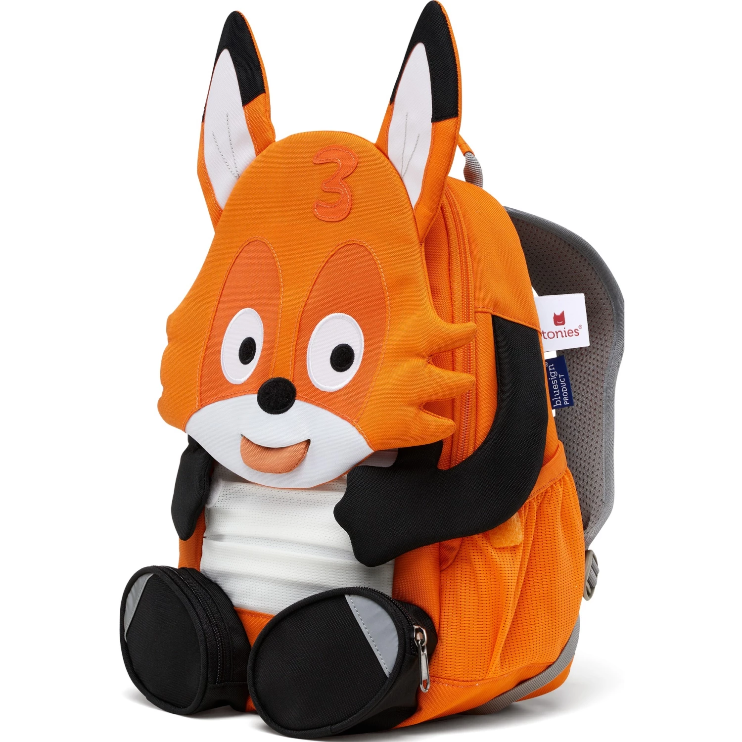 Kinderrucksäcke Affenzahn Großer Freund Tonie Fuchs, Rucksack (orange/schwarz) 4 Kinderrucksäcke Affenzahn Großer Freund Tonie Fuchs, Rucksack (orange/schwarz) – Bild 4