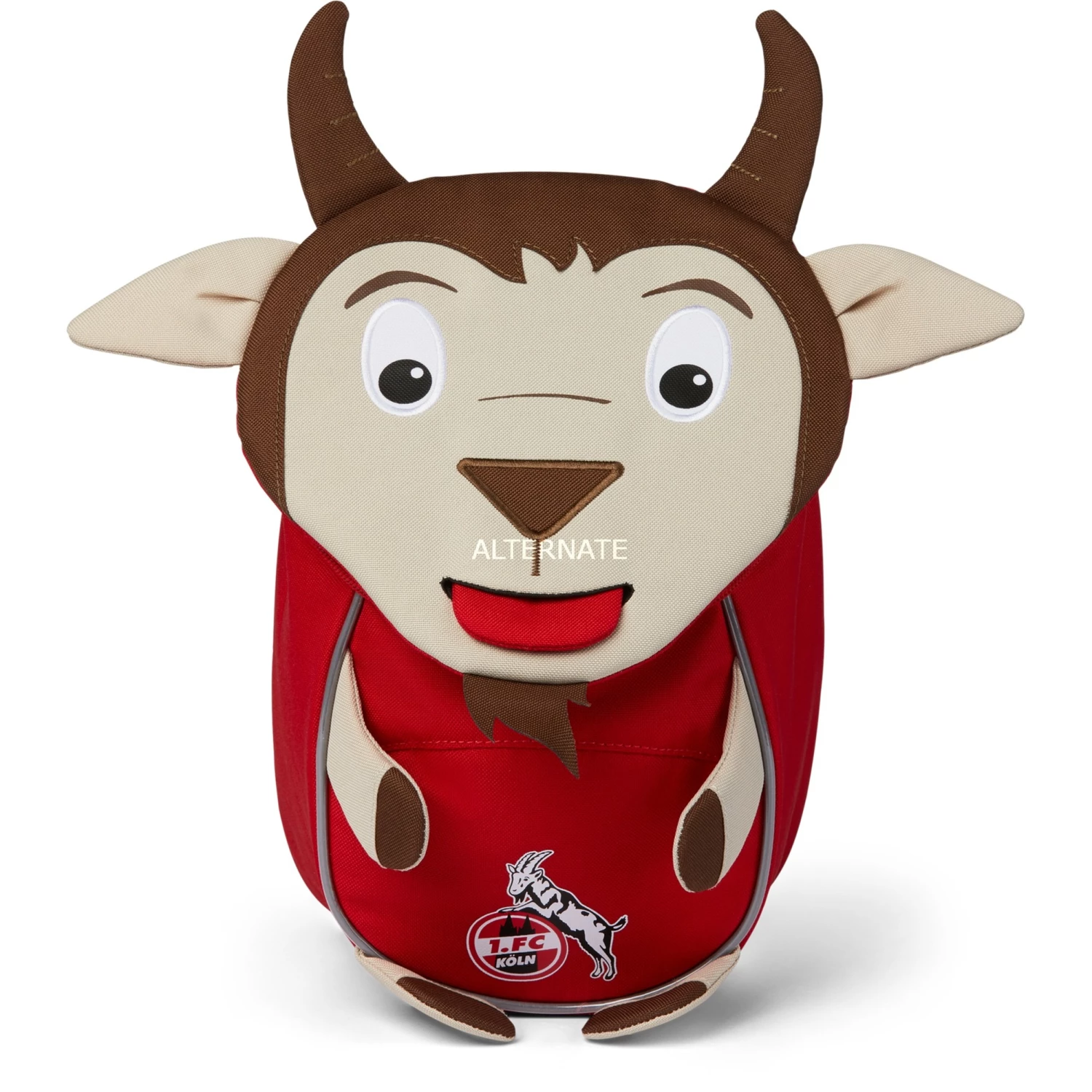 Kinderrucksäcke Affenzahn Kleiner Freund 1. FC Köln Hennes, Rucksack (braun/dunkelrot) 2 Kinderrucksäcke Affenzahn Kleiner Freund 1. FC Köln Hennes, Rucksack (braun/dunkelrot) – Bild 2
