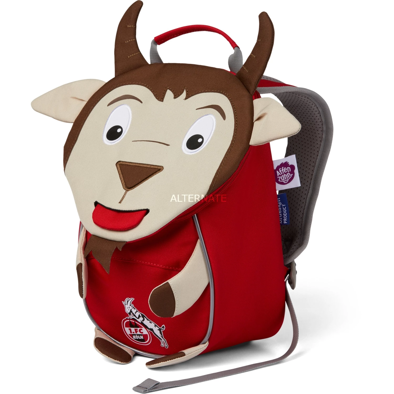 Kinderrucksäcke Affenzahn Kleiner Freund 1. FC Köln Hennes, Rucksack (braun/dunkelrot) 4 Kinderrucksäcke Affenzahn Kleiner Freund 1. FC Köln Hennes, Rucksack (braun/dunkelrot) – Bild 4