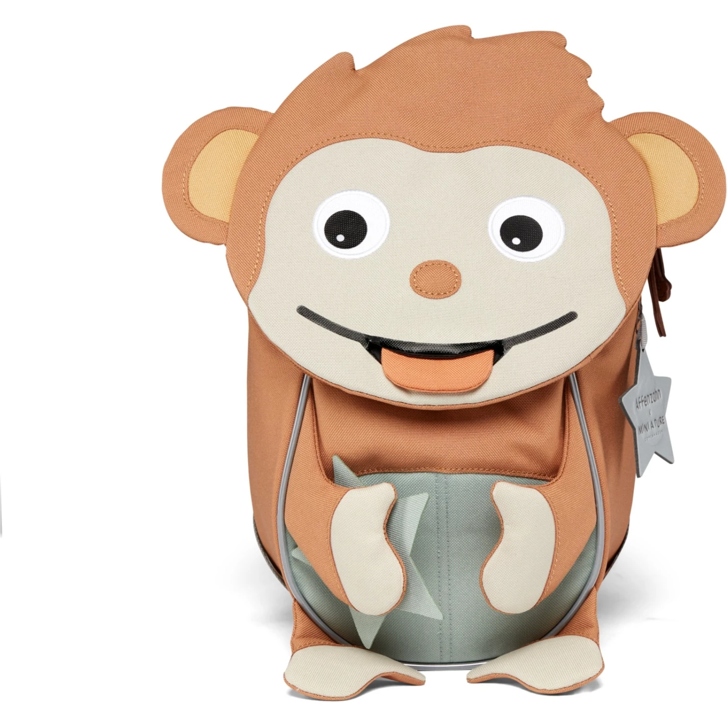 Kinderrucksäcke Affenzahn Kleiner Freund Mini A Ture Affenzahn, Rucksack (braun/beige, Mit Mini A Ture-Stern) 2 Kinderrucksäcke Affenzahn Kleiner Freund Mini A Ture Affenzahn, Rucksack (braun/beige, Mit Mini A Ture-Stern) – Bild 2