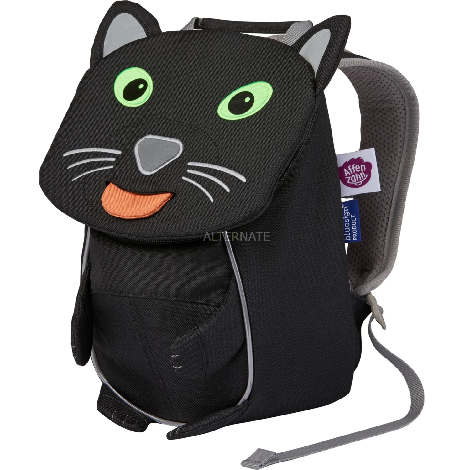 Kinderrucksäcke Affenzahn Kleines Rucksäckchen Panter, Rucksack (schwarz/grün) 5 Kinderrucksäcke Affenzahn Kleines Rucksäckchen Panter, Rucksack (schwarz/grün) – Bild 5