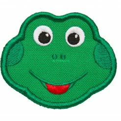 Kinderrucksäcke Affenzahn Klett-Badge Frosch, Patch (grün)