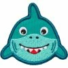 Kinderrucksäcke Affenzahn Klett-Badge Hai, Patch (türkis)