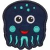 Kinderrucksäcke Affenzahn Klett-Badge Oktopus, Patch (blau)