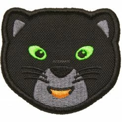 Kinderrucksäcke Affenzahn Klett-Badge Panther, Patch (schwarz)
