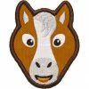 Kinderrucksäcke Affenzahn Klett-Badge Pferd, Patch (braun)