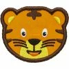 Kinderrucksäcke Affenzahn Klett-Badge Tiger, Patch (gelb)
