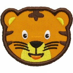 Kinderrucksäcke Affenzahn Klett-Badge Tiger, Patch (gelb)