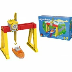 Wasserspielzeug Aquaplay ContainerCrane Set, Bahn (gelb/rot)