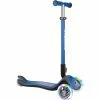 GLOBBER Elite Deluxe Mit Leuchtrollen, Scooter (blau)
