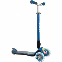GLOBBER Elite Prime Mit Leuchtrollen Und Flashlight, Scooter (blau/schwarz)