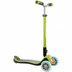 GLOBBER Elite Prime Mit Leuchtrollen Und Flashlight, Scooter (hellgrün/schwarz)