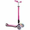 GLOBBER Elite Prime Mit Leuchtrollen Und Flashlight, Scooter (pink/schwarz)