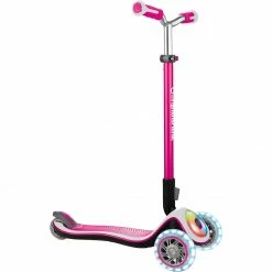 GLOBBER Elite Prime Mit Leuchtrollen Und Flashlight, Scooter (pink/schwarz)