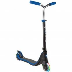 GLOBBER Flow 125 Mit Leuchtrollen, Scooter (blau/schwarz)