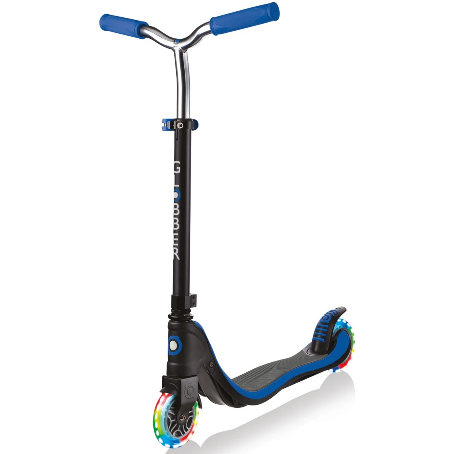 GLOBBER Flow 125 Mit Leuchtrollen, Scooter (blau/schwarz) 3 GLOBBER Flow 125 Mit Leuchtrollen, Scooter (blau/schwarz) – Bild 3