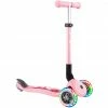GLOBBER Junior Foldable Fantasy Lights, Scooter (rosa, Pastellrosa-Flowers)