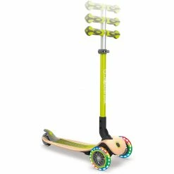 GLOBBER Primo Foldable Lights Mit Holzdeck, Scooter (grün) -Outdoor-Spielzeug Verkäufe GLOBBER Primo Foldable Lights mit Holzdeck Scooter@@1700186 5