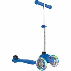 GLOBBER Primo Lights Mit Leuchtrollen, Scooter (blau)