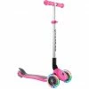 GLOBBER Primo Lights Mit Leuchtrollen, Scooter (pink)