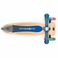 GLOBBER Primo Wood Mit Leuchtrollen, Scooter (blau/holz) -Outdoor-Spielzeug Verkäufe GLOBBER Primo Wood mit Leuchtrollen Scooter@@1so7gp05 4