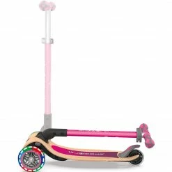 GLOBBER Primo Wood Mit Leuchtrollen, Scooter (pink/holz) -Outdoor-Spielzeug Verkäufe GLOBBER Primo Wood mit Leuchtrollen Scooter@@1so7gp06 4
