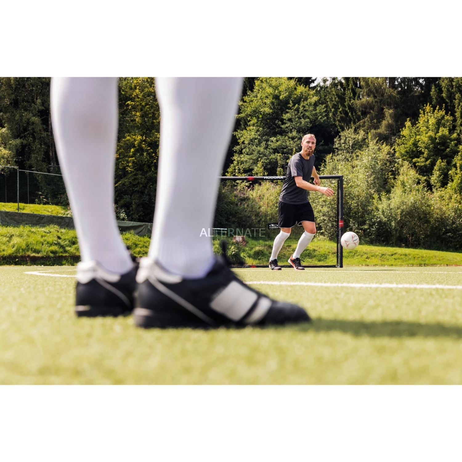 Fußballtore HUDORA Fußball League (schwarz/rot, Gr. 5) 2 Fußballtore HUDORA Fußball League (schwarz/rot, Gr. 5) – Bild 2