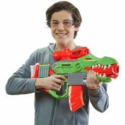 NERF Guns Hasbro Nerf DinoSquad Rex-Rampage, Nerf Gun (grün/orange) -Outdoor-Spielzeug Verkäufe Hasbro Nerf DinoSquad Rex Rampage Nerf Gun@@1716864 4