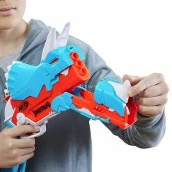 NERF Guns Hasbro Nerf DinoSquad Tricera-Blast, Nerf Gun (hellblau/orange) 10 NERF Guns Hasbro Nerf DinoSquad Tricera-Blast, Nerf Gun (hellblau/orange) -Outdoor-Spielzeug Verkäufe Hasbro Nerf DinoSquad Tricera Blast Nerf Gun@@1716863 4
