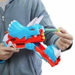 NERF Guns Hasbro Nerf DinoSquad Tricera-Blast, Nerf Gun (hellblau/orange) 11 NERF Guns Hasbro Nerf DinoSquad Tricera-Blast, Nerf Gun (hellblau/orange) -Outdoor-Spielzeug Verkäufe Hasbro Nerf DinoSquad Tricera Blast Nerf Gun@@1716863 5