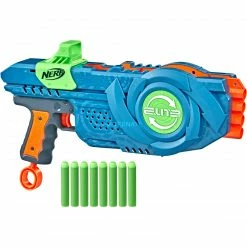 NERF Guns Hasbro Nerf Elite 2.0 Flipshots Flip-8, Nerf Gun (blaugrau/orange)