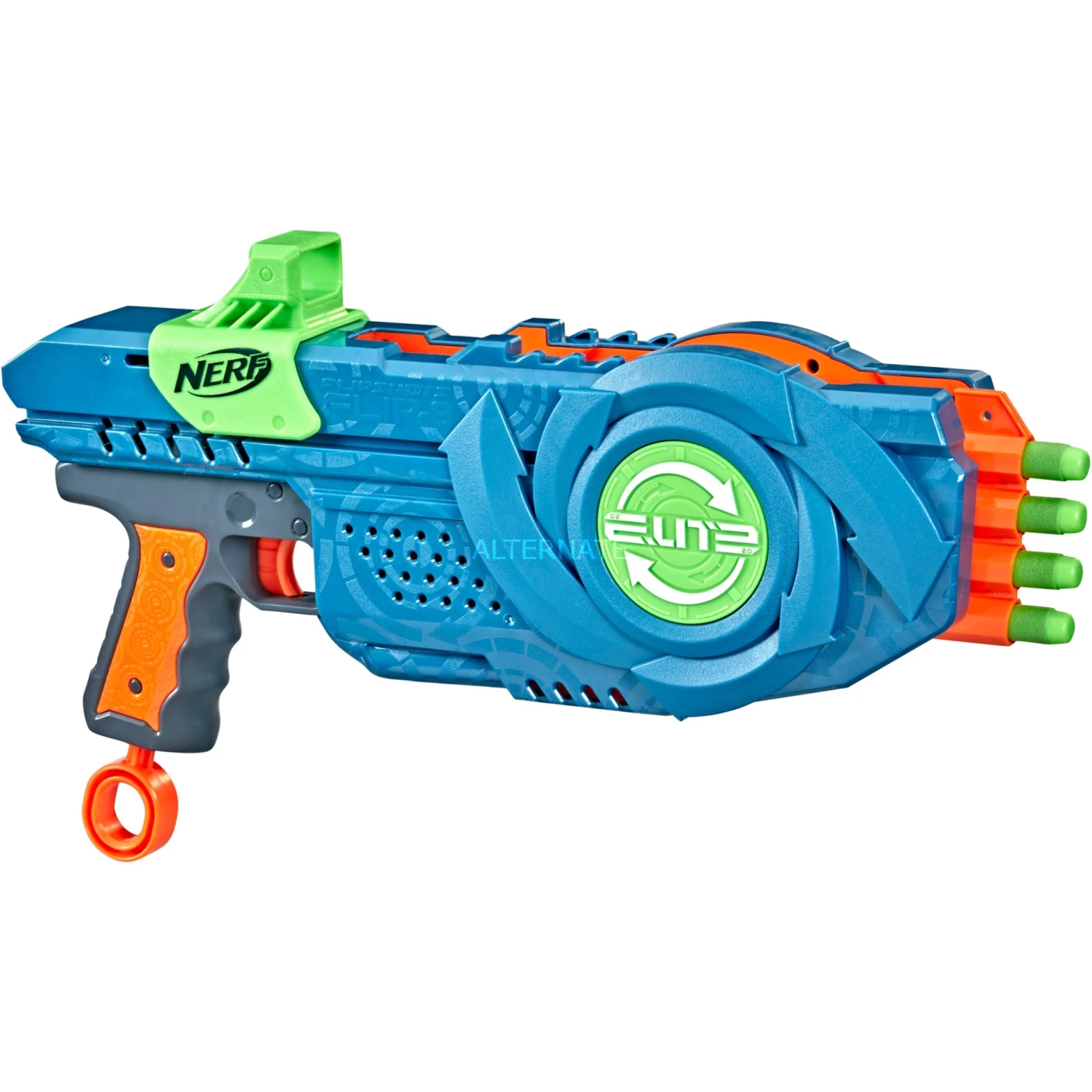 NERF Guns Hasbro Nerf Elite 2.0 Flipshots Flip-8, Nerf Gun (blaugrau/orange) – Bild 2