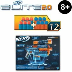 NERF Guns Hasbro Nerf Elite 2.0 Phoenix CS-6, Nerf Gun (blaugrau/orange) -Outdoor-Spielzeug Verkäufe Hasbro Nerf Elite 2 0 Phoenix CS 6 Nerf Gun@@1sshne06 3