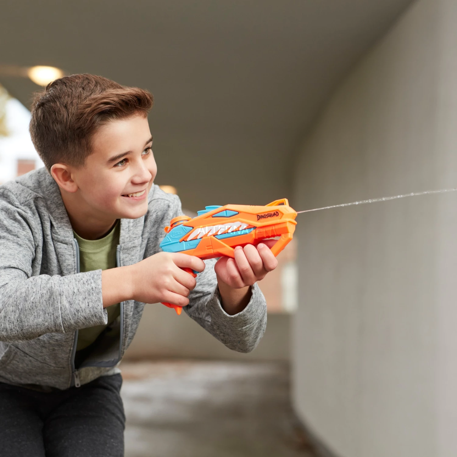 Wasserpistolen Hasbro Nerf Super Soaker DinoSquad Raptor-Surge, Wasserpistole (orange/hellblau) 4 Wasserpistolen Hasbro Nerf Super Soaker DinoSquad Raptor-Surge, Wasserpistole (orange/hellblau) – Bild 4