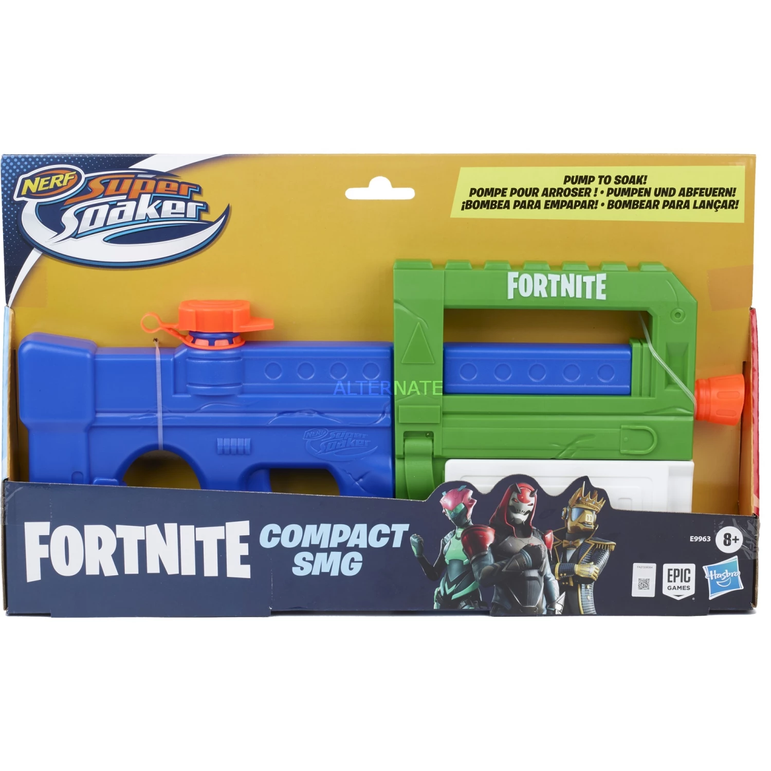 Wasserpistolen Hasbro Nerf Super Soaker Fortnite Compact SMG, Wasserpistole (blau/grün) 3 Wasserpistolen Hasbro Nerf Super Soaker Fortnite Compact SMG, Wasserpistole (blau/grün) – Bild 3