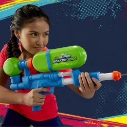 Wasserpistolen Hasbro Nerf Super Soaker XP100, Wasserpistole (hellblau/hellgrün) -Outdoor-Spielzeug Verkäufe Hasbro Nerf Super Soaker XP100 Wasserpistole@@1sshns0t 5