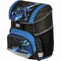 Schulbedarf Herlitz Loop Plus CamouCross, Schulranzen (schwarz/blau, Inkl. 16 Tlg. Schüleretui, Faulenzermäppchen, Sportbeutel) -Outdoor-Spielzeug Verkäufe Herlitz Loop Plus CamouCross Schulranzen@@1813567 2