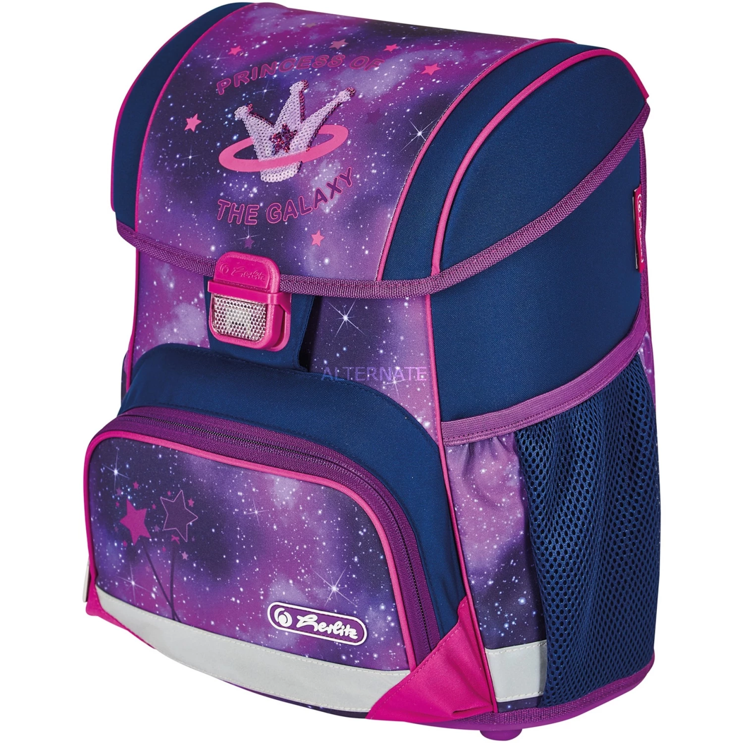 Schulbedarf Herlitz Loop Plus Galaxy Princess, Schulranzen (lila, Inkl. 16 Tlg. Schüleretui, Faulenzermäppchen, Sportbeutel) 3 Schulbedarf Herlitz Loop Plus Galaxy Princess, Schulranzen (lila, Inkl. 16 Tlg. Schüleretui, Faulenzermäppchen, Sportbeutel) – Bild 3