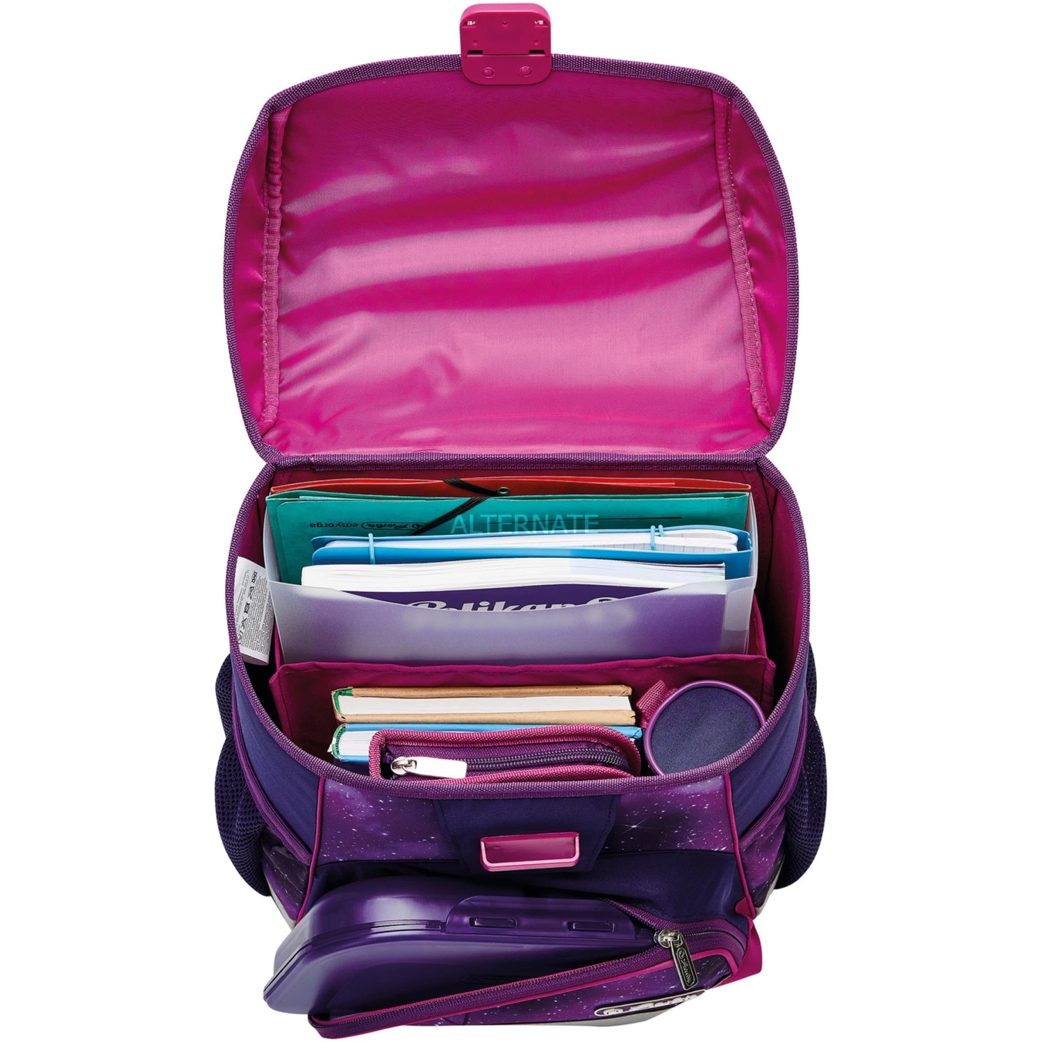 Schulbedarf Herlitz Loop Plus Galaxy Princess, Schulranzen (lila, Inkl. 16 Tlg. Schüleretui, Faulenzermäppchen, Sportbeutel) 5 Schulbedarf Herlitz Loop Plus Galaxy Princess, Schulranzen (lila, Inkl. 16 Tlg. Schüleretui, Faulenzermäppchen, Sportbeutel) – Bild 5