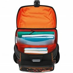 Schulbedarf Herlitz Loop Plus Mechanic, Schulranzen (schwarz/hellorange, Inkl. 16 Tlg. Schüleretui, Faulenzermäppchen, Sportbeutel) -Outdoor-Spielzeug Verkäufe Herlitz Loop Plus Mechanic Schulranzen@@1813572 4