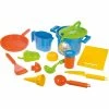 LENA Happy Sand Sandset Kochen, 14-teilig, Sandspielzeug (mehrfarbig)